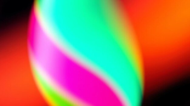 Vibranti tracce di luce astratta in un ambiente urbano colorato