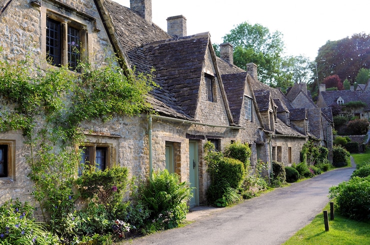 Foto gratuito villaggio inglese di cotswolds