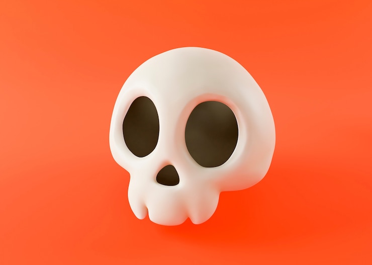 Foto gratuito vista 3d del cranio