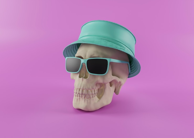Foto gratuito vista 3d del cranio
