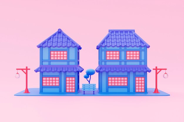Vista 3D della casa