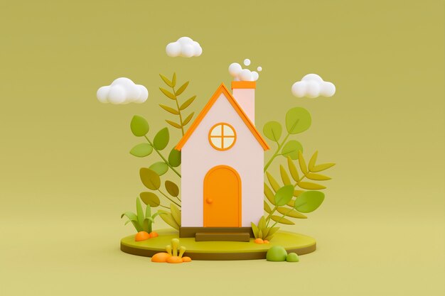 Vista 3D della casa