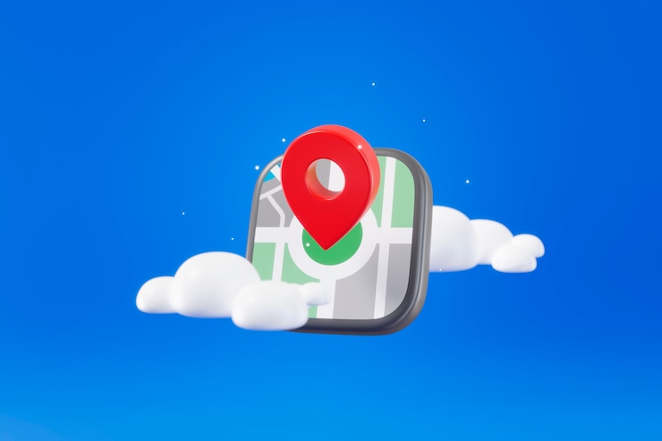 Foto gratuito vista 3d della mappa