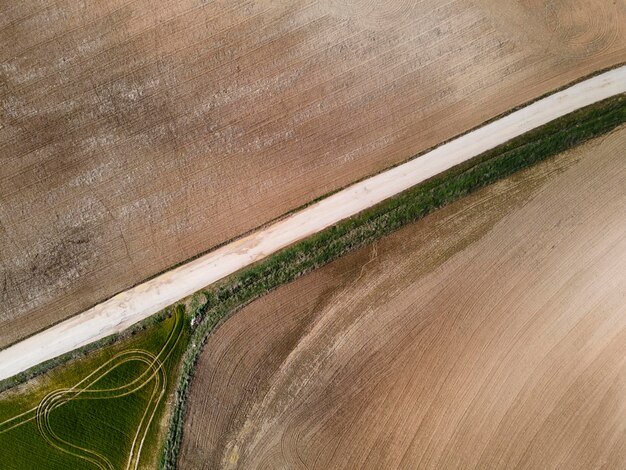 Vista aerea del paesaggio della natura