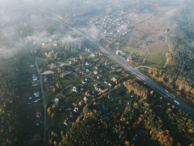 Vista aerea del villaggio