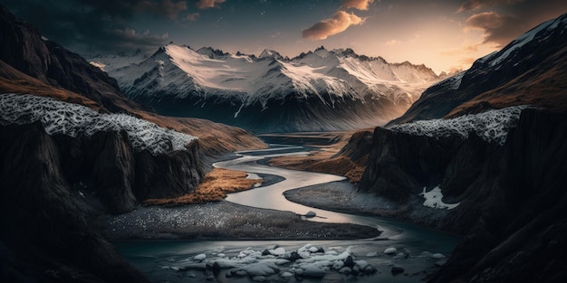 Vista aerea di glen etive in inverno vicino a glencoe nella regione di Argyll degli altopiani della Scozia s