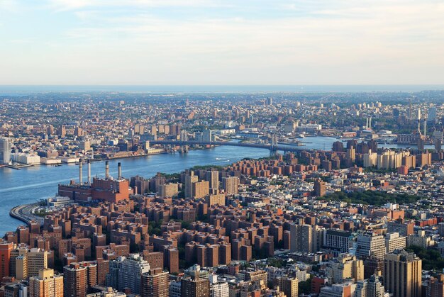 Vista aerea di New York City Manhattan