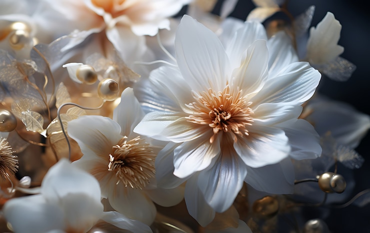 Foto gratuito vista dall'alto bellissima disposizione dei fiori