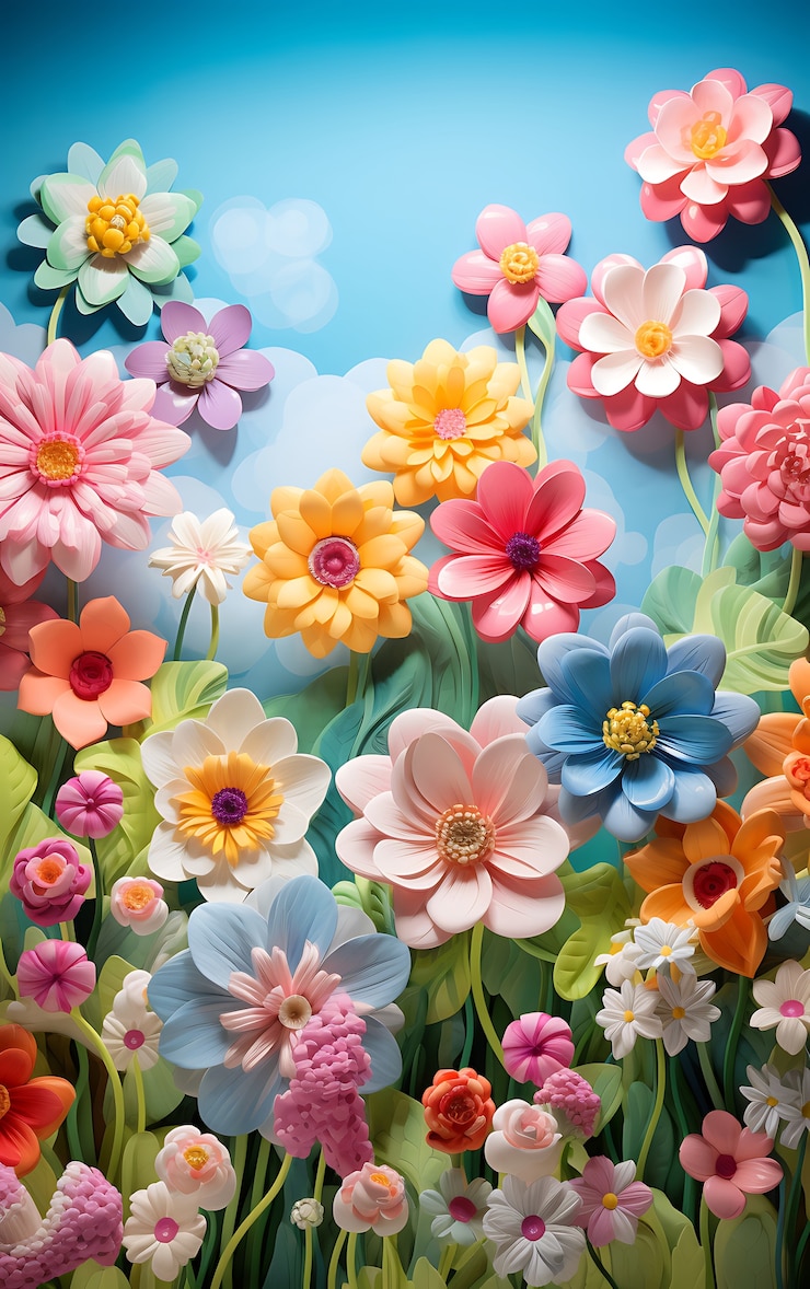 Foto gratuito vista dall'alto bellissima disposizione dei fiori