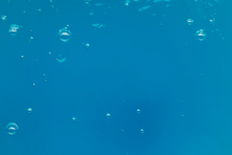 Foto gratuito vista dall'alto bolle in acqua