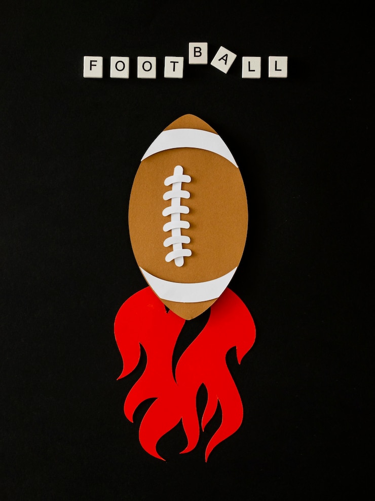 Foto gratuito vista dall'alto del football americano
