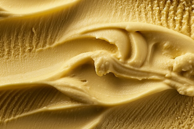 Vista dall'alto delizioso gelato cremoso