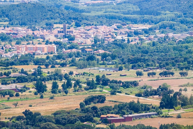 Vista dall&#39;alto della città catalana. Breda