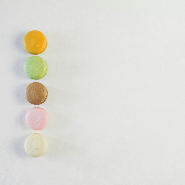 Vista dall&#39;alto linea macaron
