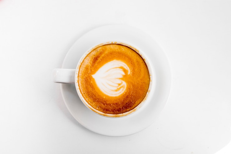 Foto gratuito vista dall&#39;alto tazza di caffè