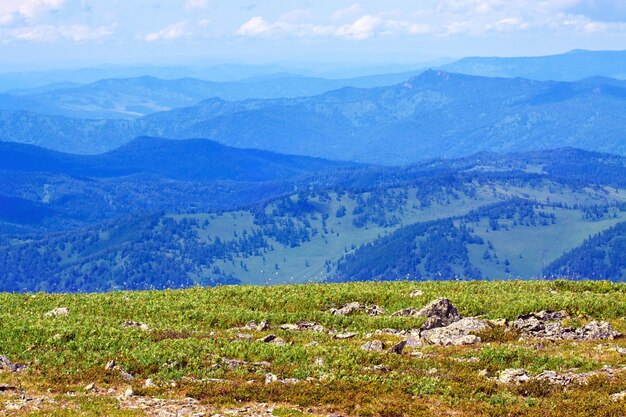 Vista dalla montagna pass