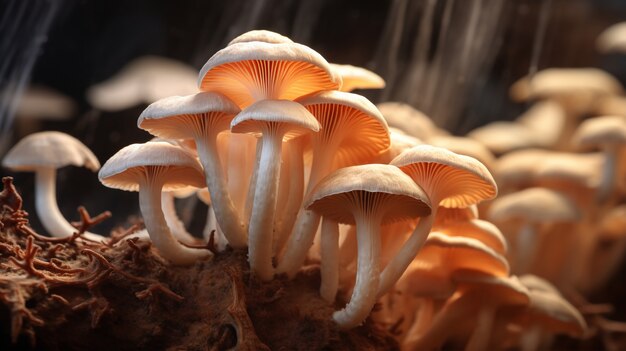 Vista dei funghi