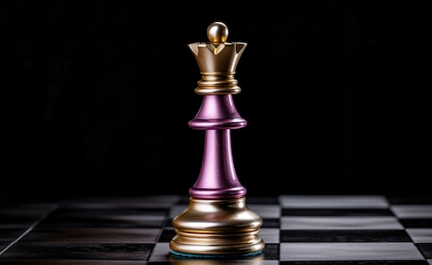 Vista del pezzo degli scacchi singolare