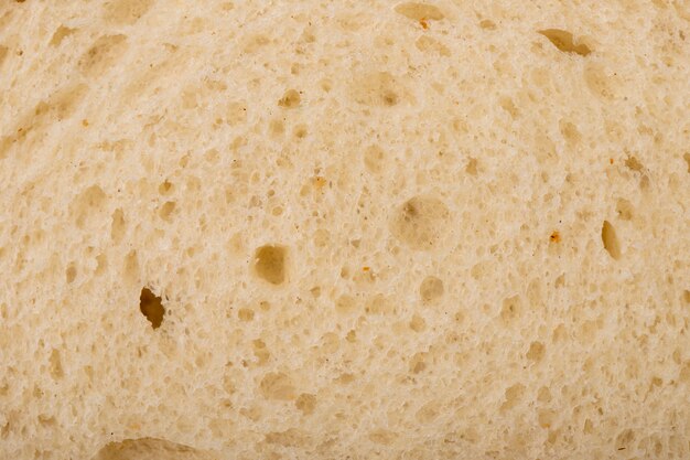 Vista del primo piano di struttura di pane bianco per gli usi del fondo