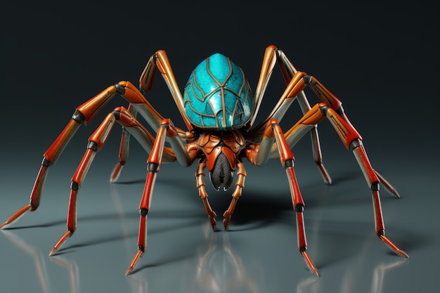 Vista del ragno robotico 3D