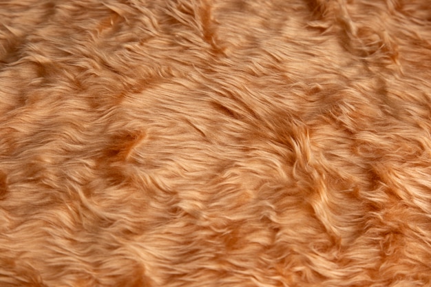 Vista del tessuto di pelliccia testurizzato