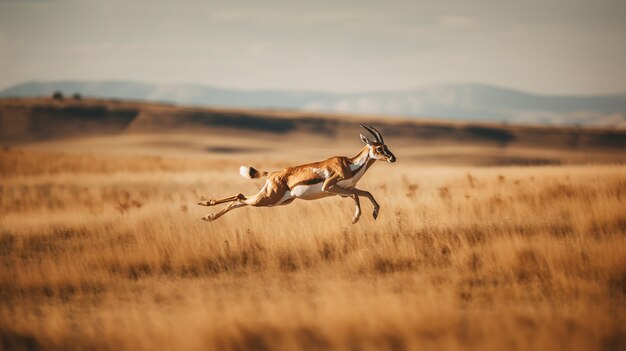 Vista dell'antilope selvatica
