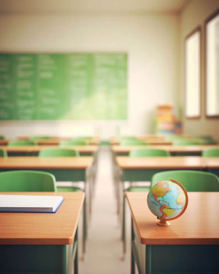 Foto gratuito vista dell'aula scolastica