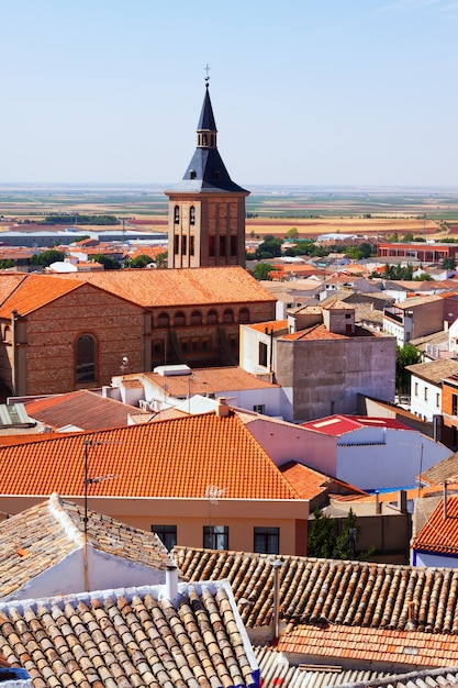 vista della città in La Mancha