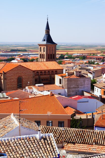 vista della città in La Mancha