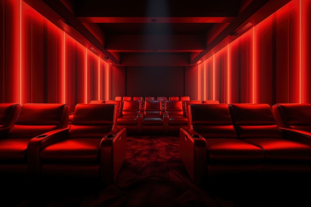 Vista della sala del cinema 3D