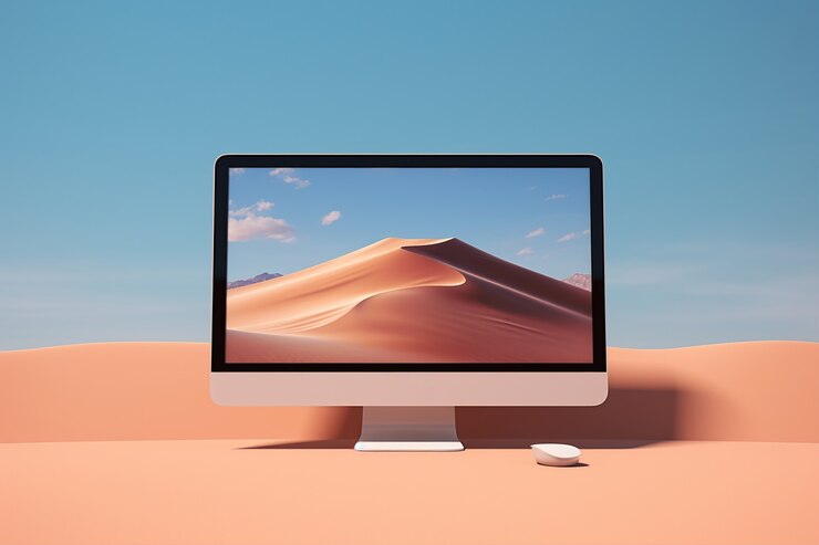 Foto gratuito vista dello schermo di un computer moderno