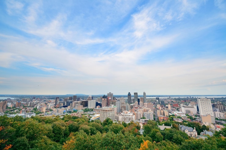 Foto gratuito vista di montreal di giorno