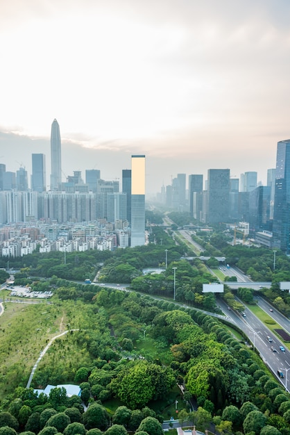 Vista di traffico di Hong Kong