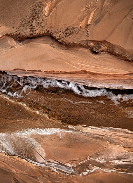 Vista di un pianeta sconosciuto nell'universo