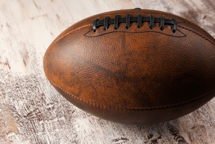 Foto gratuito vista di una palla da football americano