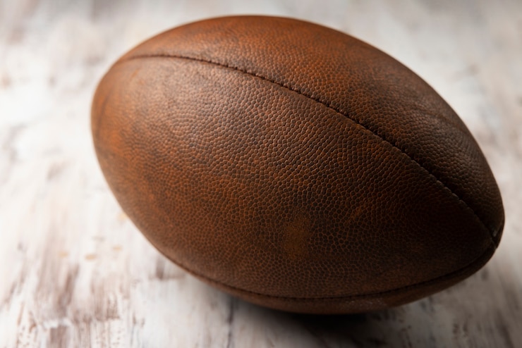 Foto gratuito vista di una palla da football americano