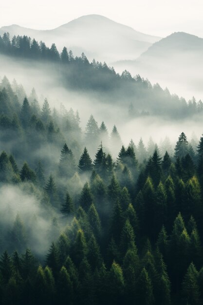 Vista di uno spettacolare paesaggio naturale