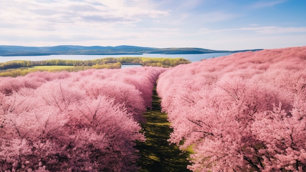 Vista di uno spettacolare paesaggio naturale