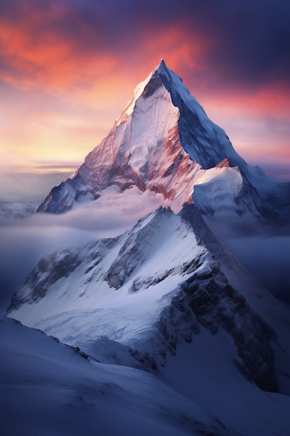 Vista di uno spettacolare paesaggio naturale