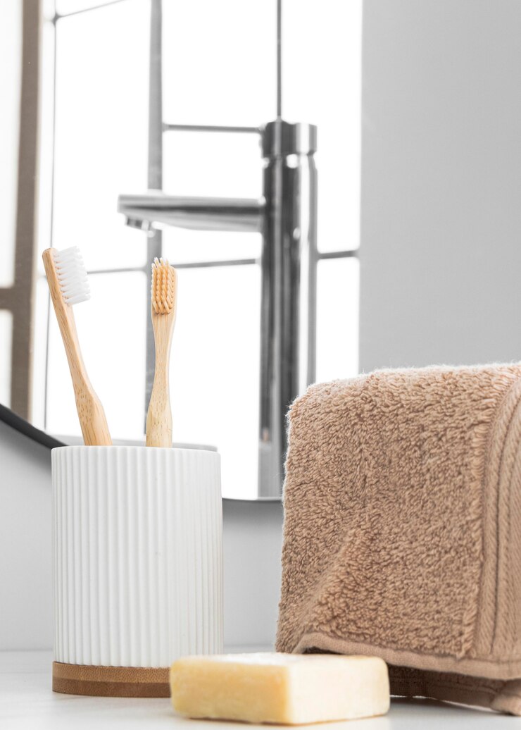 Foto gratuito vista frontale del concetto di cosmetici eco
