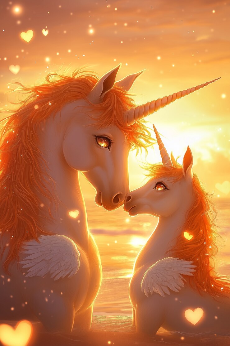 Foto gratuito vista in stile artistico digitale dell'unicorno fantastico