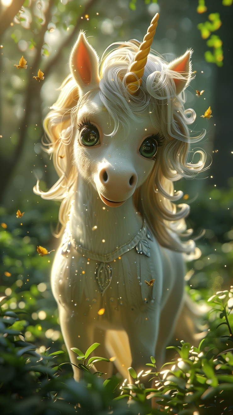 Foto gratuito vista in stile artistico digitale dell'unicorno fantastico