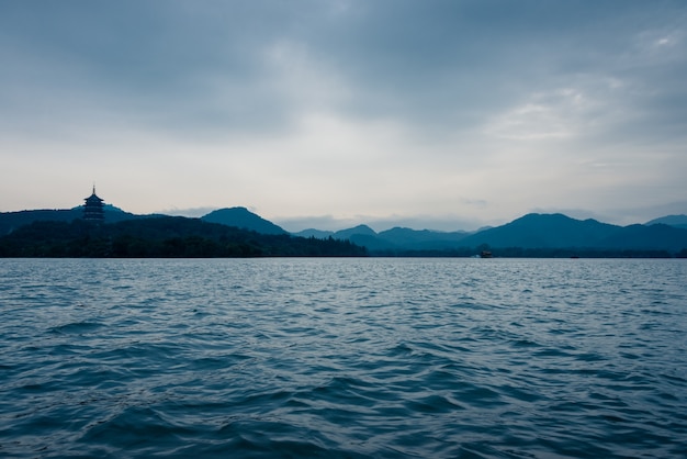 Vista nel parco naturale di Wuxi Lihu