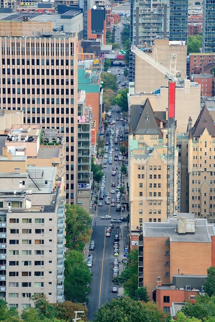 Vista sulla strada di Montreal