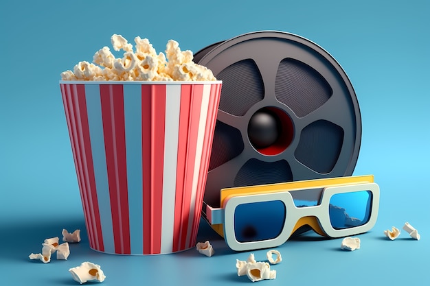 Visualizzazione di elementi cinematografici 3D