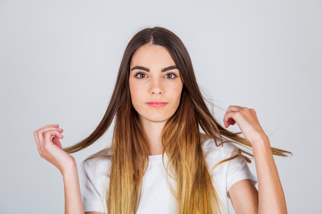 Volto del modello femminile