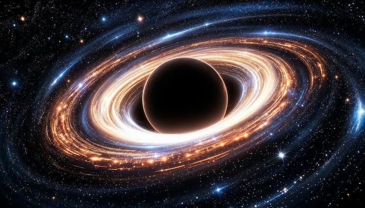 Foto gratuito vortice di buco nero