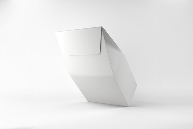 white foldable product packaging mockup