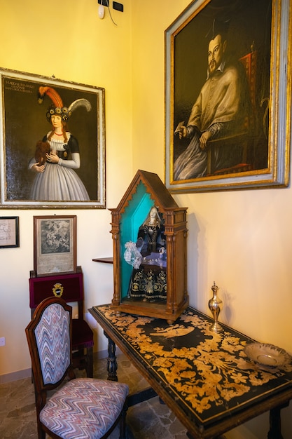 12 ottobre 2018.Interno all'interno della Villa Graziani vicino alla città di Vada nella regione Toscana.Toscana.Italia.