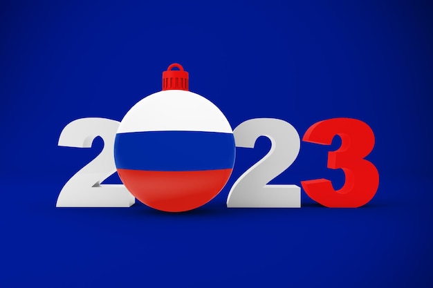 2023 anni con l'ornamento della Russia